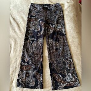 Elegant Paisley Print Women's Pants